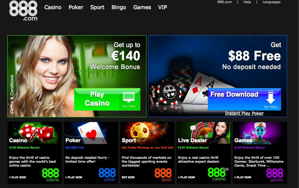 Bonus888 Casino review interface